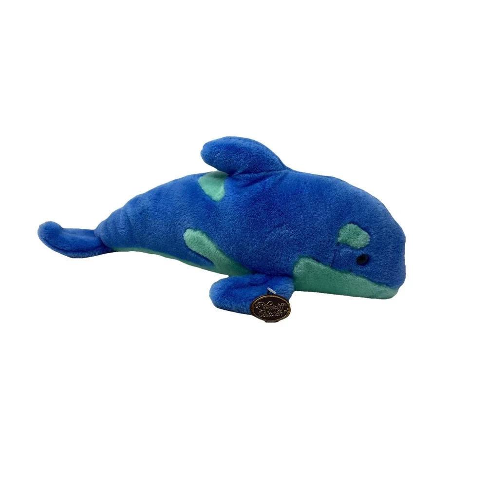 Vintage The Westcliff Collection Blue Green Plush Stuffed Animal Dolphin 19